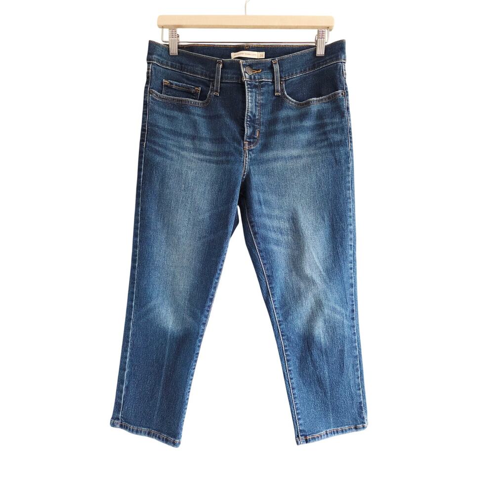 Levi's Women's 311 Shaping Skinny Capri Jeans Dark Blue Wash Size 31